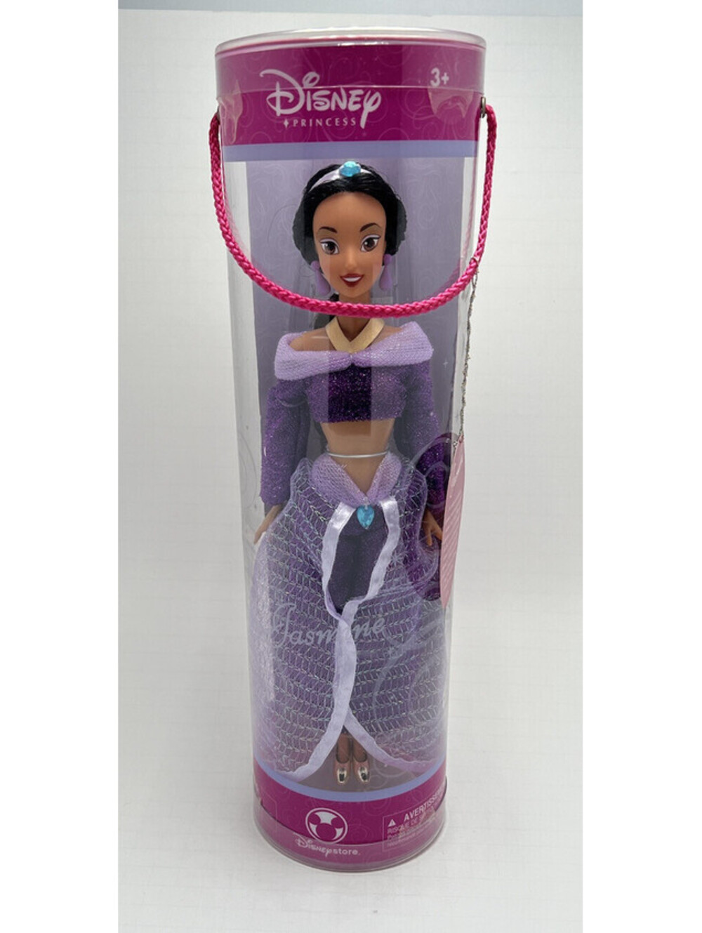 Disney Store Princess Jasmine Doll Purple Outfit Aladdin Classic NEW